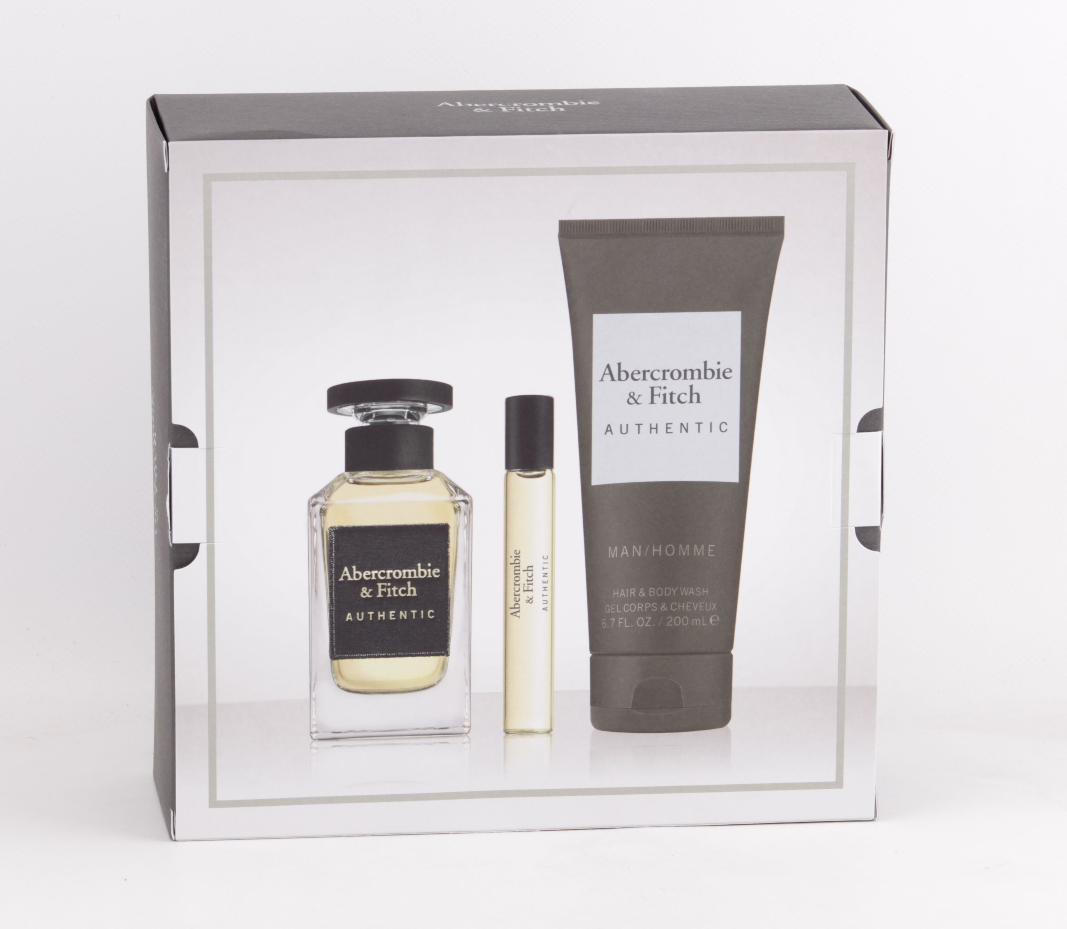 Abercrombie & Fitch - Authentic Man Set 100ml + 15ml EDT + 200ml Shower Gel