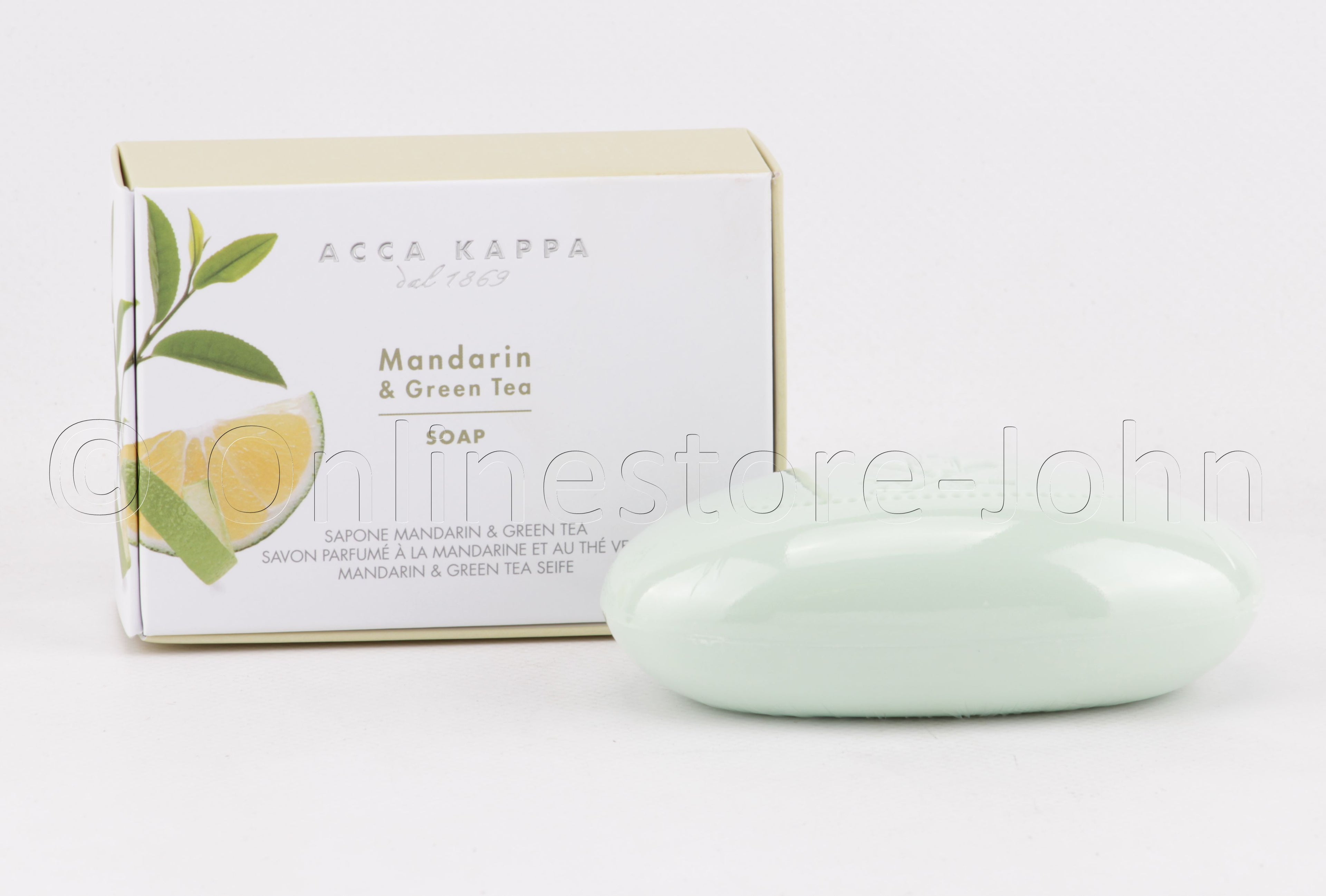 Acca Kappa - Mandarin & Green Tea - 150g Soap / Parfümierte Seife