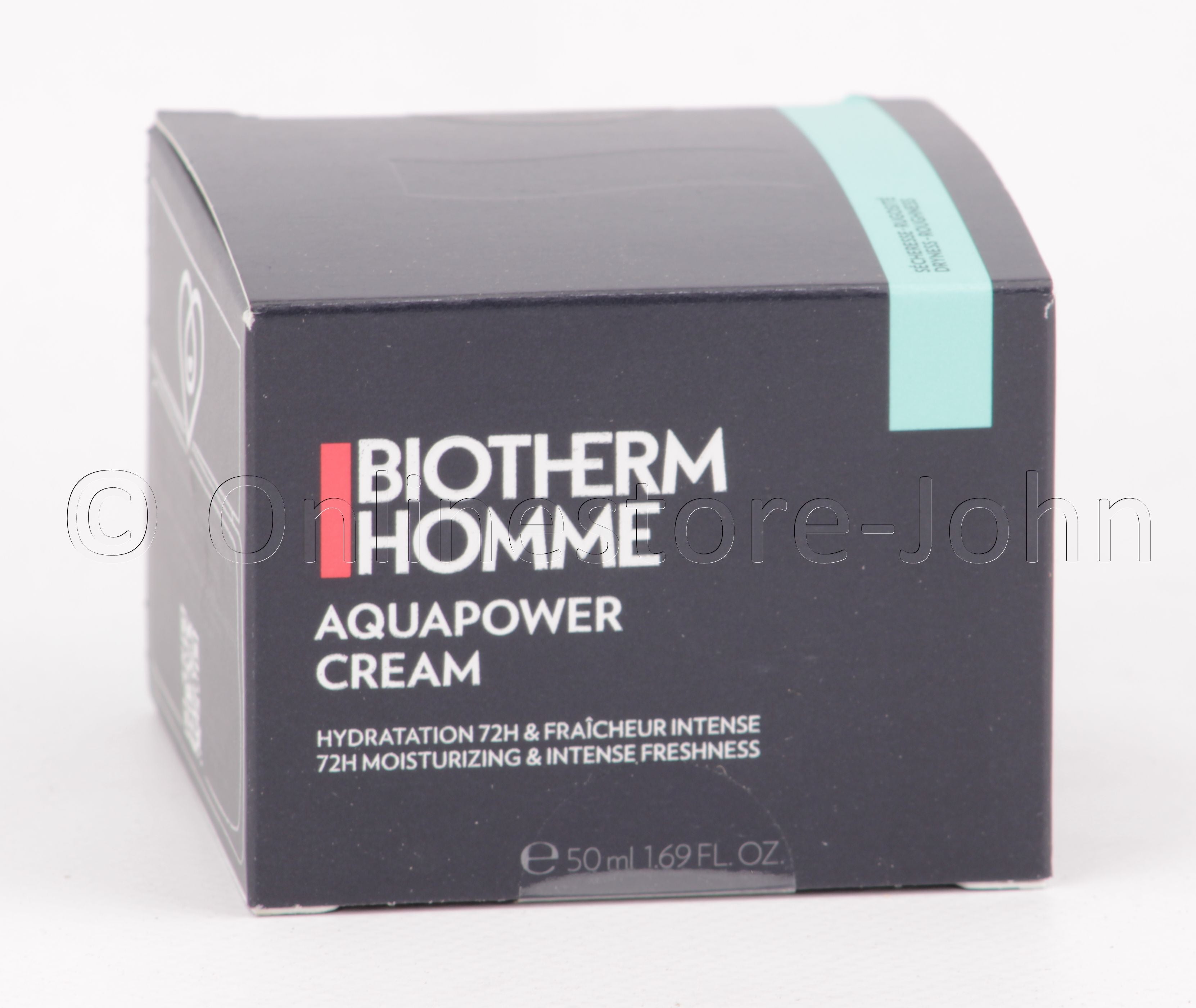 Biotherm Homme - Aquapower Cream - 50ml 72h Moisturizing & Intense Freshness