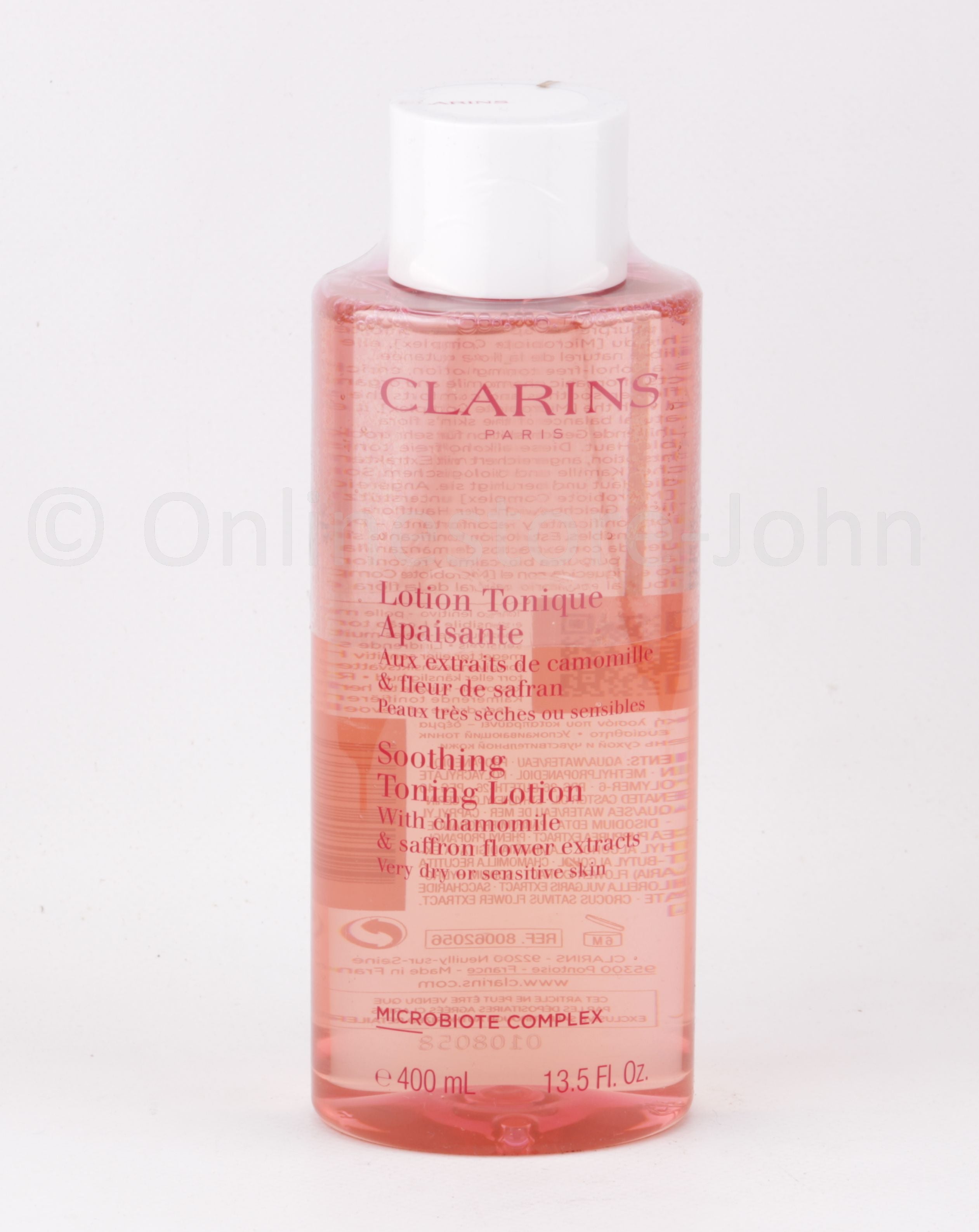 Clarins - Soothing Toning Lotion - 400ml Very Dry or sensitive Skin