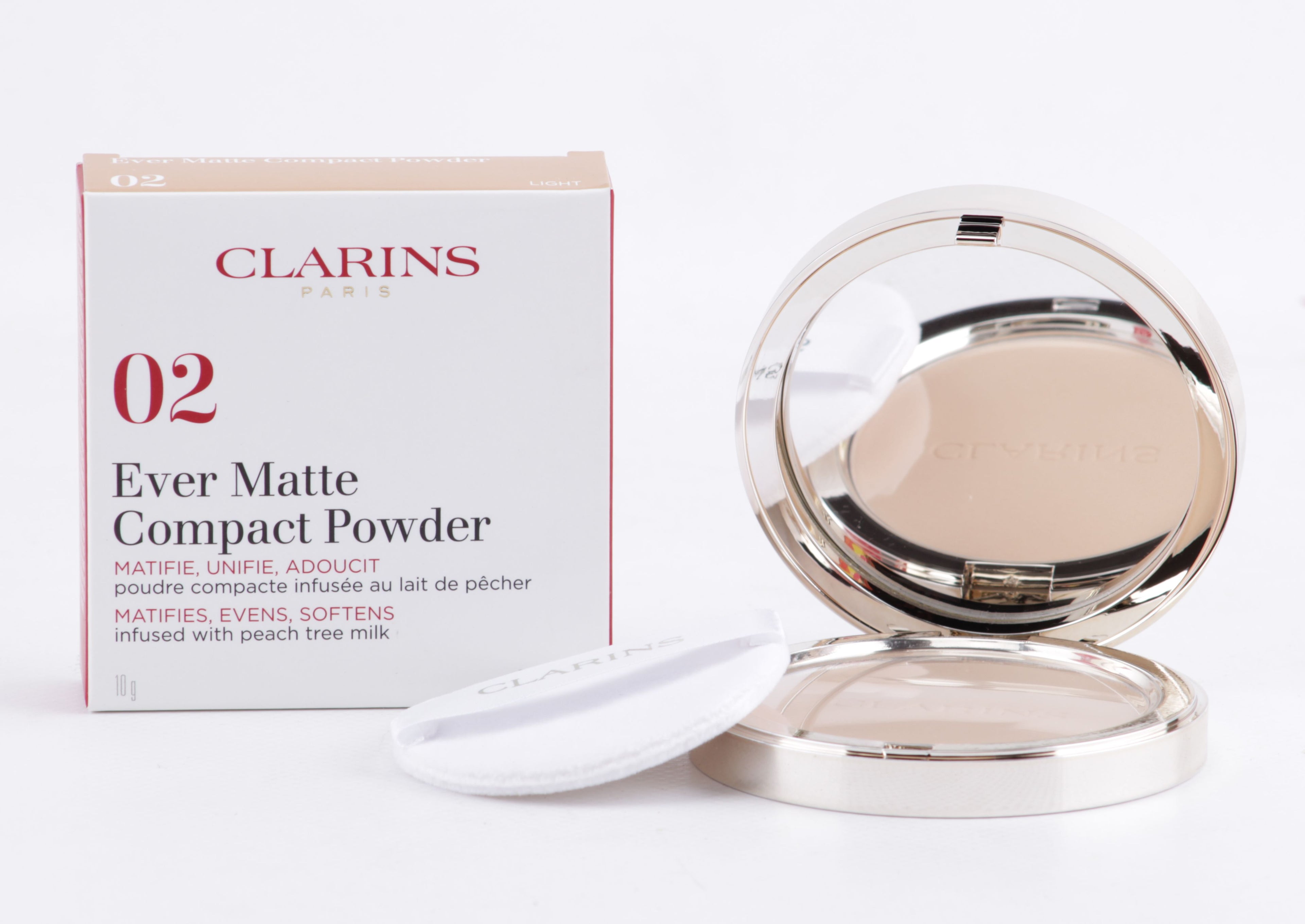 Clarins - Ever Matte Compact Powder - 15g - 02 Universal Medium
