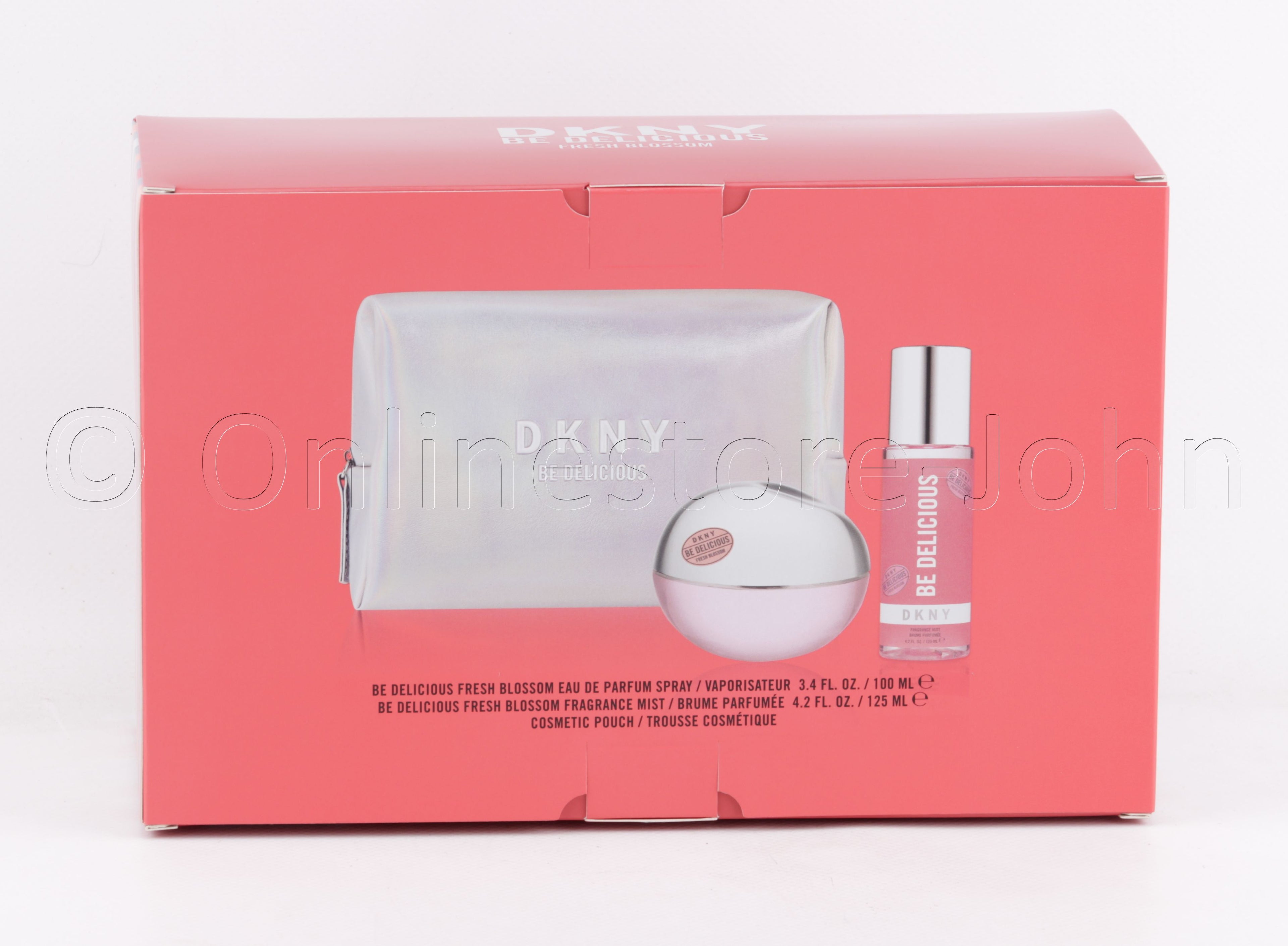 DKNY - Be Delicious Fresh Blossom Set - 100ml EDP + 125ml Fragrance Mist + Pouch