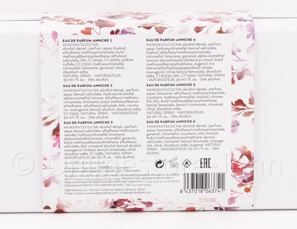 Eight & Bob - Annicke 1-6 Collection - 6 x 30ml EDP Eau de Parfum