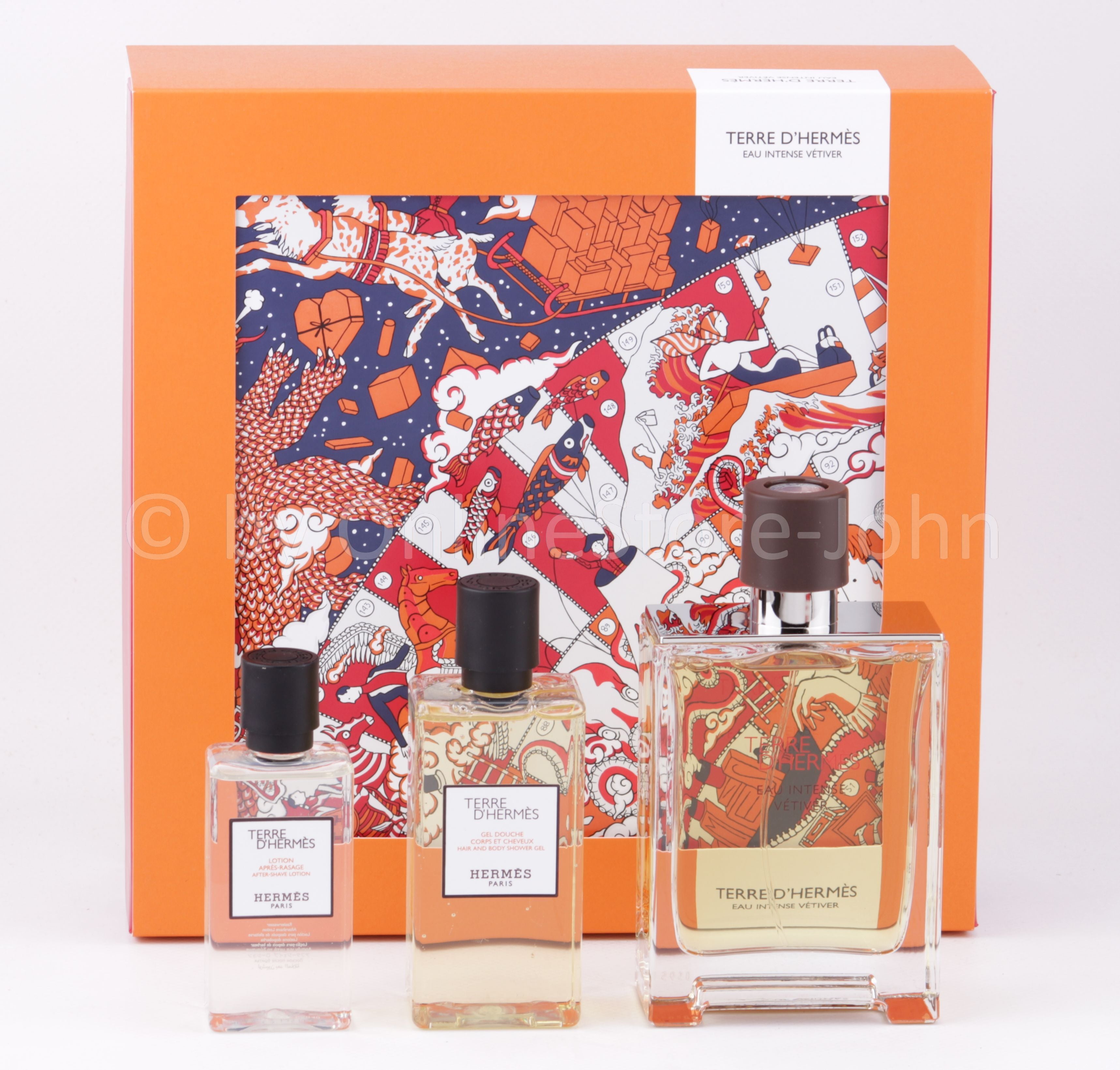 Hermes - TERRE d'Hermes Eau Intense Vetiver Set - 100ml EDP + Shower Gel + After Shave