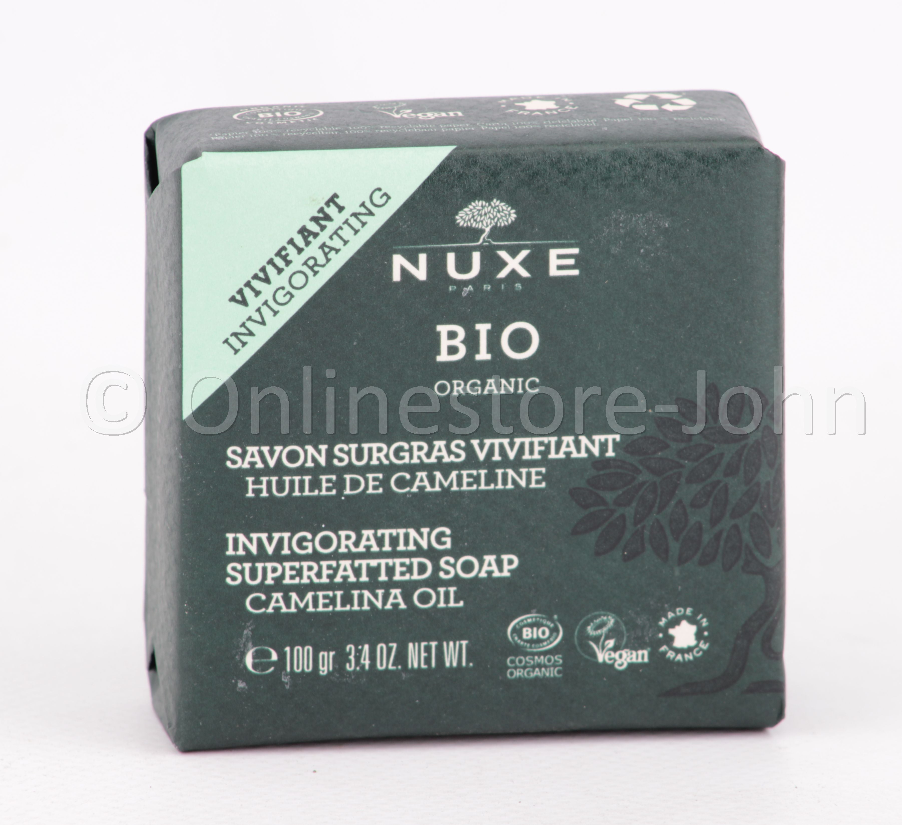 Nuxe - Bio Organic - Invigorating Superfatted Soap - 100g RÅ¸ckfettende Seife