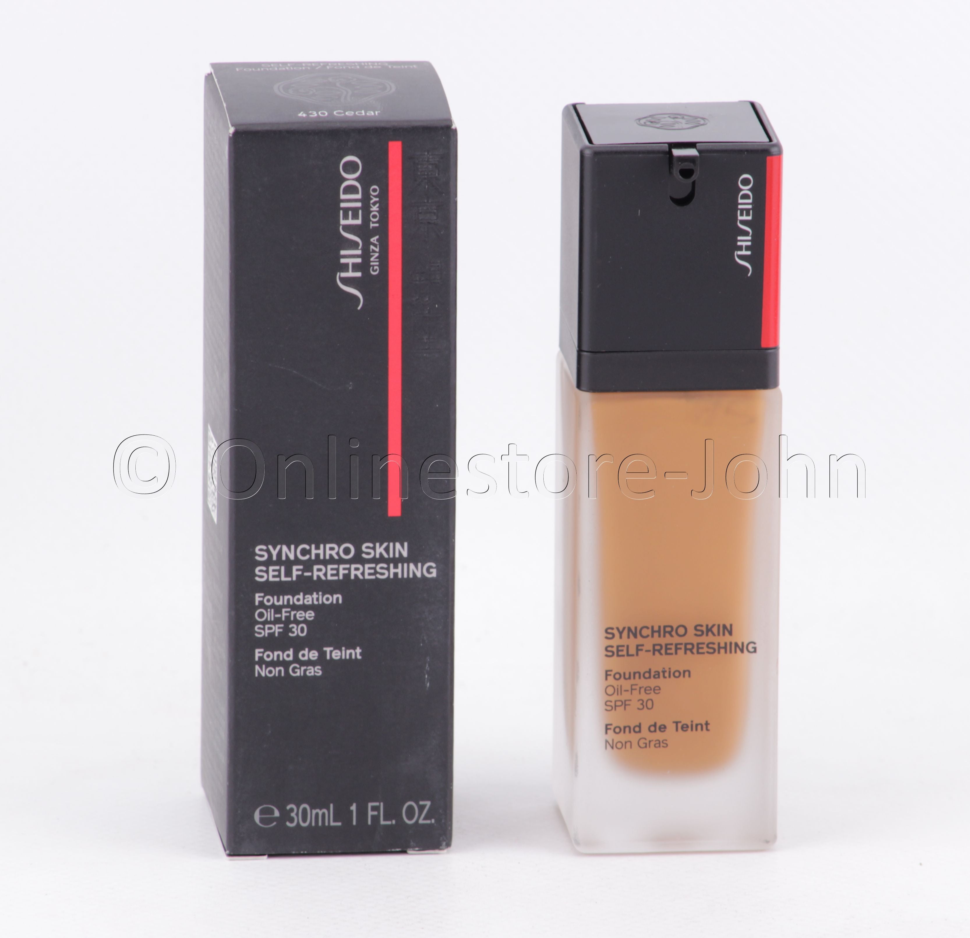 SHISEIDO - Synchro Skin Self-Refreshing - Foundation Oil-Free SPF30 - 30ml 430 Cedar